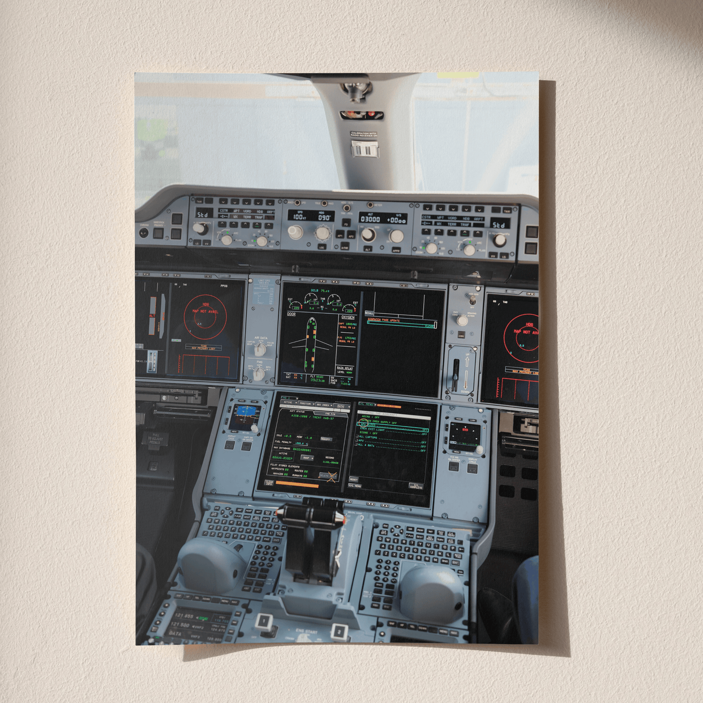 A350 Flight Deck Poster