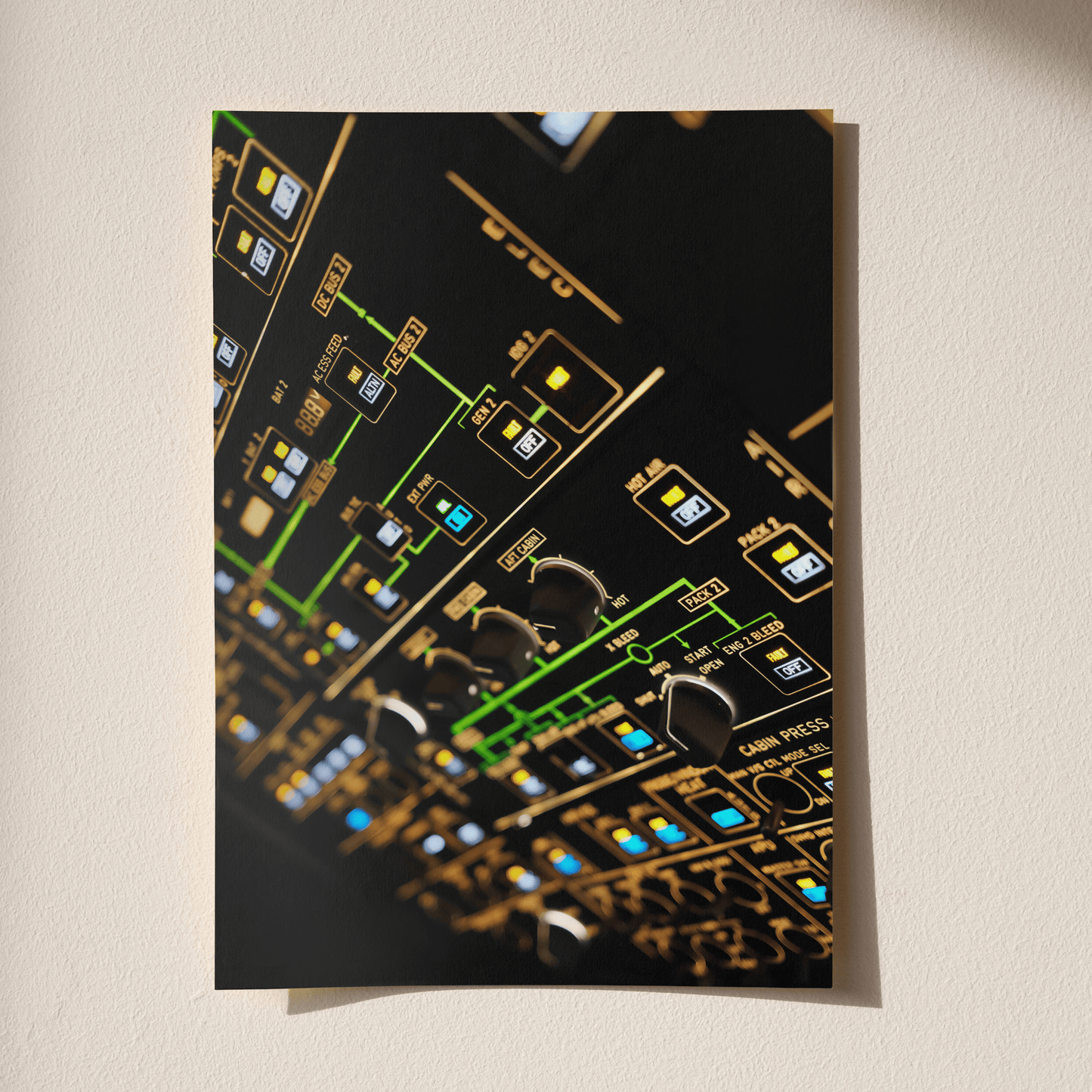 Overhead Light Test Poster